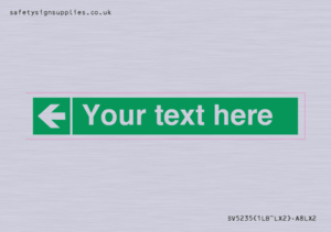 Custom Arrow Left Sign